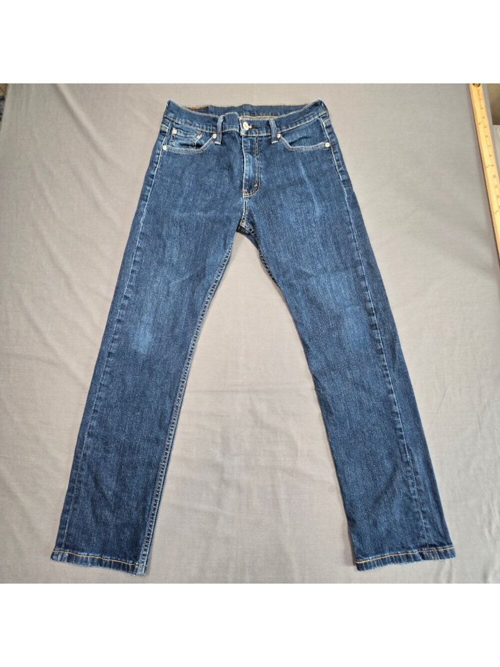 Vintage Levis 513 Mens Slim Straight Jeans Blue Denim W30 L30 Skater Grunge